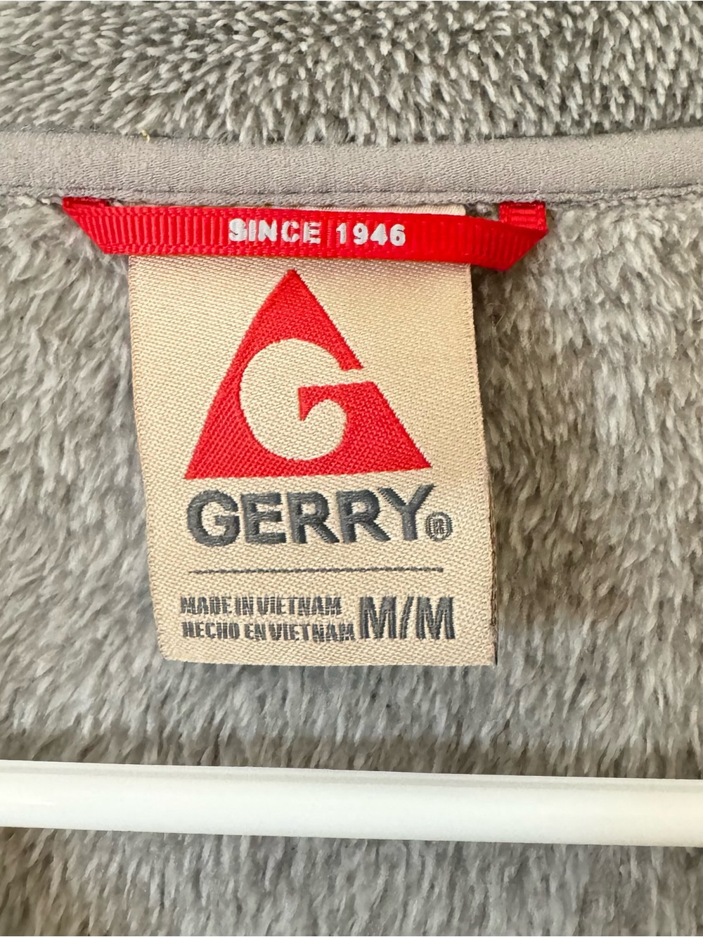 Gerry Gray Fleece Quarter Zip Pullover Jacket Size M Cozy Outdoor - Picture 3 of 8